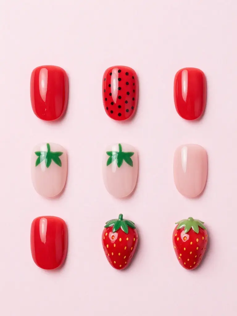 Easy Strawberry Nail Designs for Beginners (Step-by-Step Guide)