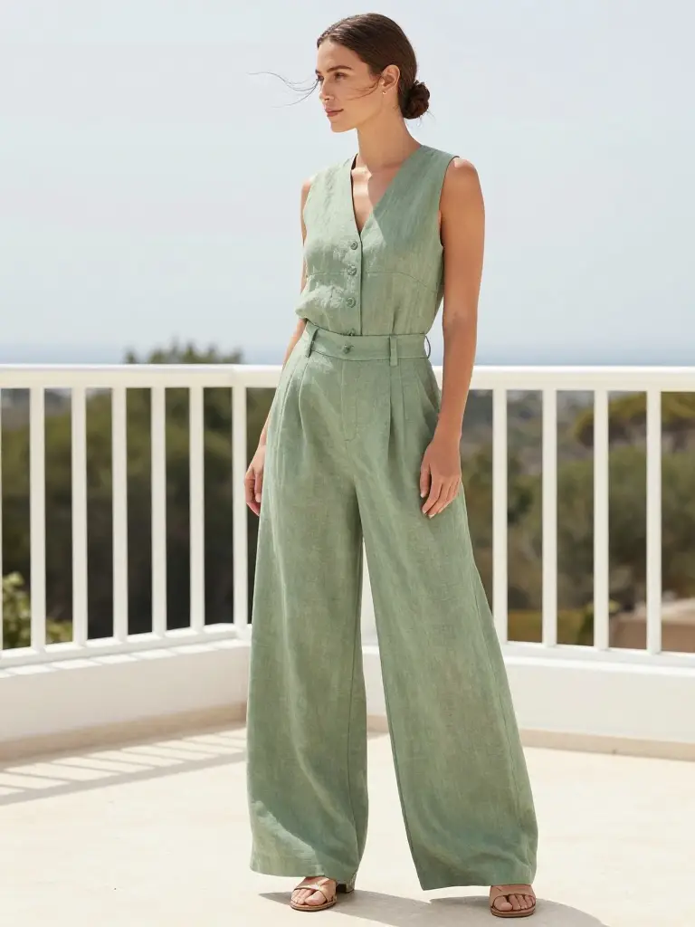 Pastel Linen Outfits for Quiet Luxury Style