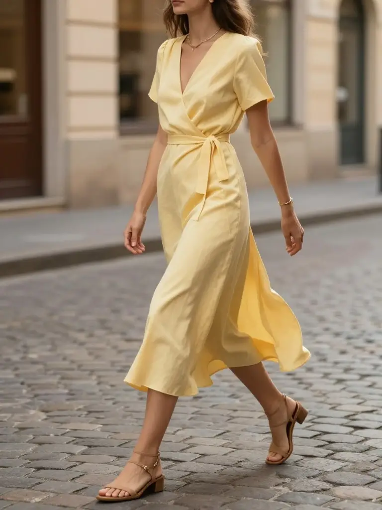 Elegant Old Money Dresses in Soft Summer Colors