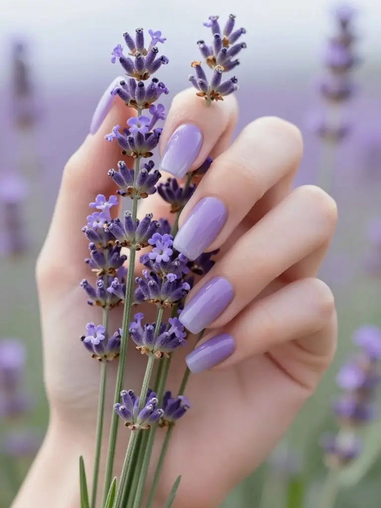 Lavender and Lilac Nails for a Fresh Seasonal Look