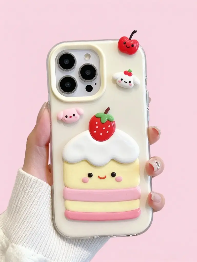 Kawaii-Inspired Fake Cake Phone Case Ideas
