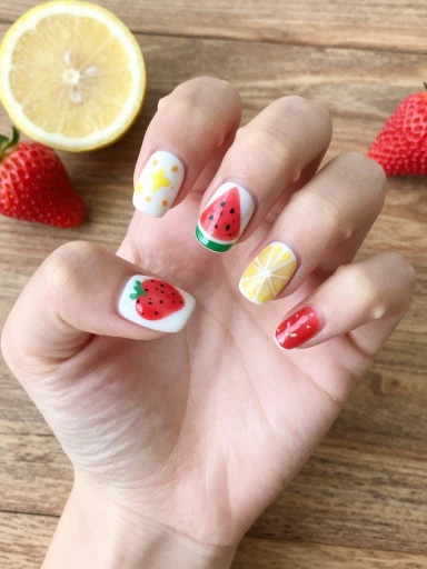 Fruit-Inspired Summer Nail Art