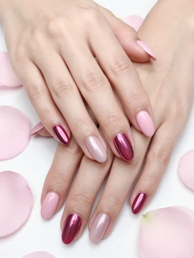 Pink Chrome Nail Ideas for a Feminine Touch