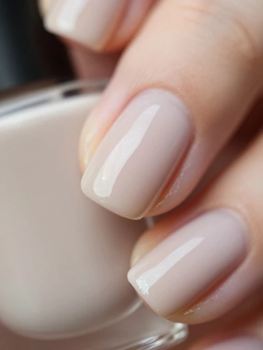 Glossy Neutral Nails That Look Expensive