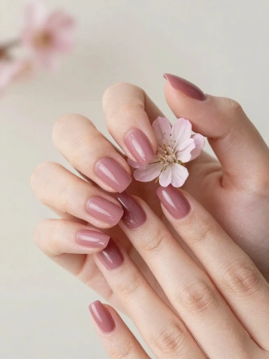Soft Pink Nails for Timeless Elegance