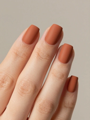 Matte Minimalist Nails with Modern Appeal