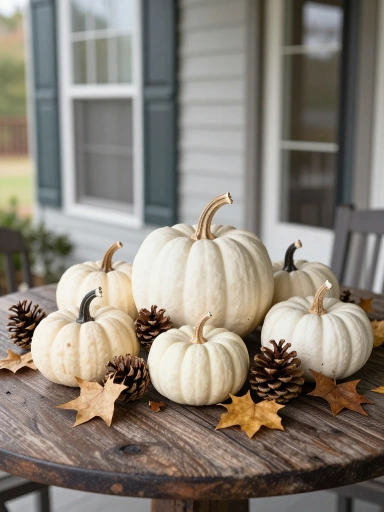 Decorating with Pumpkins, Leaves, and Natural Elements