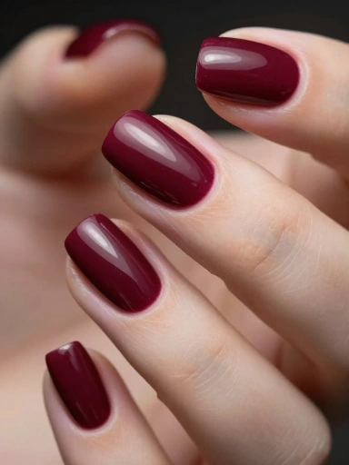 Rich Burgundy Nails for a Sophisticated Manicure