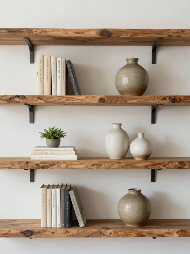 Styling Open Shelves with Rustic Accessories