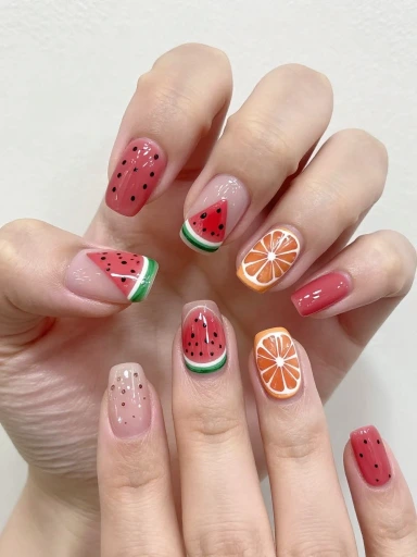 Fruit-Inspired Nail Art for a Playful Touch