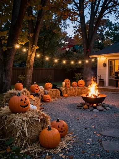 Outdoor Halloween Party Setup Ideas