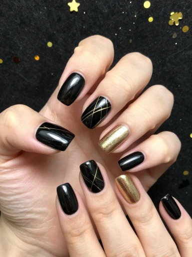 New Year's Eve Nail Designs That Shine