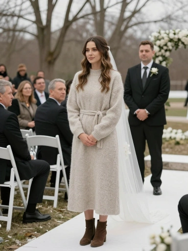 Winter Wedding Guest Outfit Ideas for Outdoor Ceremonies