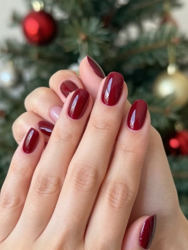 Classic Red Christmas Nails That Never Go Out of Style