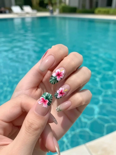 Tropical Nail Designs Inspired by Island Getaways