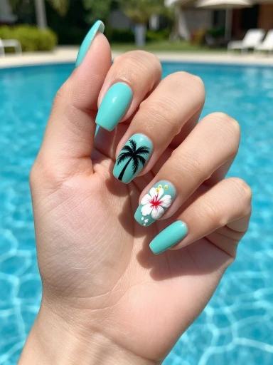 Tropical Nail Designs for Vacation Season