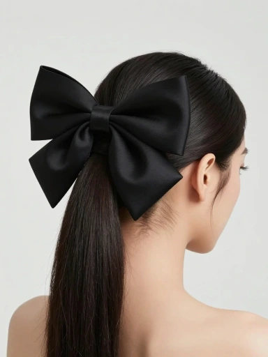 Satin Hair Bows for an Elegant Look