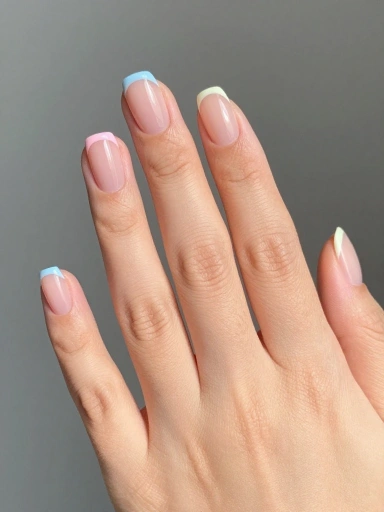 French Tip Nails with a Minimalist Twist
