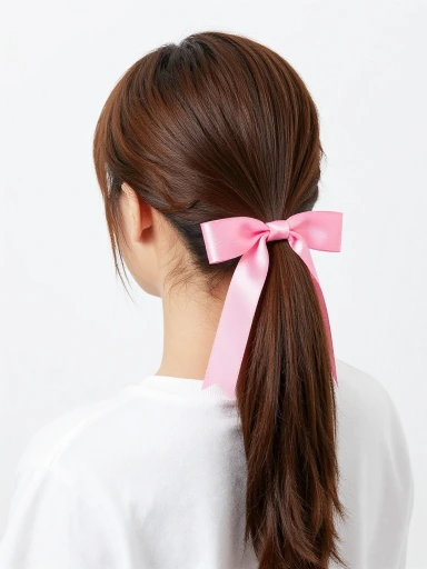 Cute Ponytail Hairstyles with Hair Bows