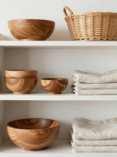 Decorating with Natural Wood, Linen, and Wicker