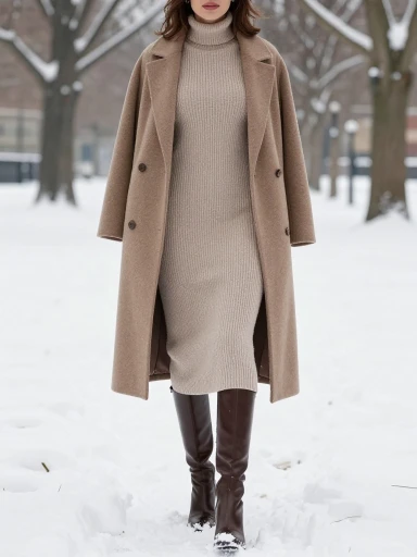 Chic Dresses and Skirts for Cold Weather