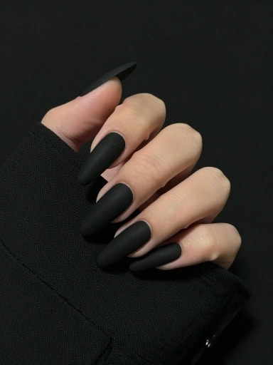 Black Stiletto Nails for a Bold Statement