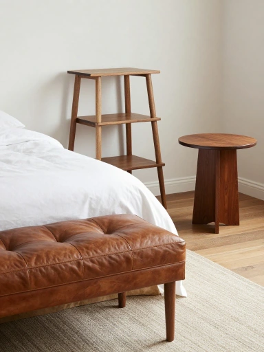 Decorating with Rich Wood and Leather Accents