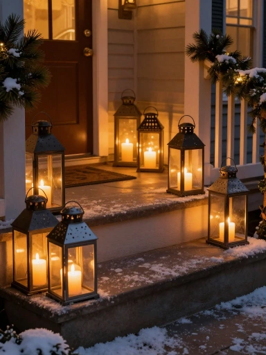 Cozy Lantern and Candle Decorations