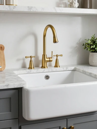 Farmhouse Sinks and Timeless Fixtures