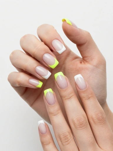 French Tip Nails with a Trendy Twist