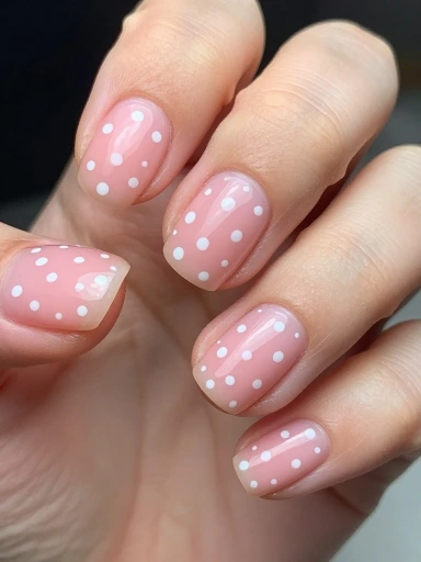 Cute Short Polka Dot Nails You'll Love