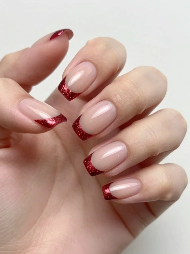 French Tip Christmas Nails You'll Want to Copy