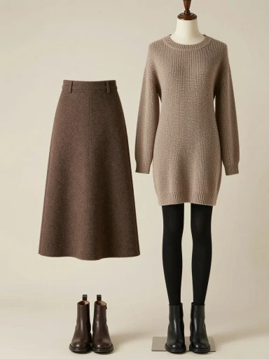 Timeless Skirts and Dresses for Cold Weather