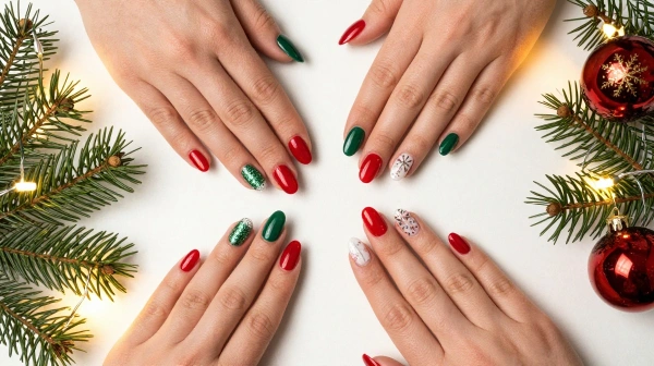 christmas nails 2025 festive styles youll love