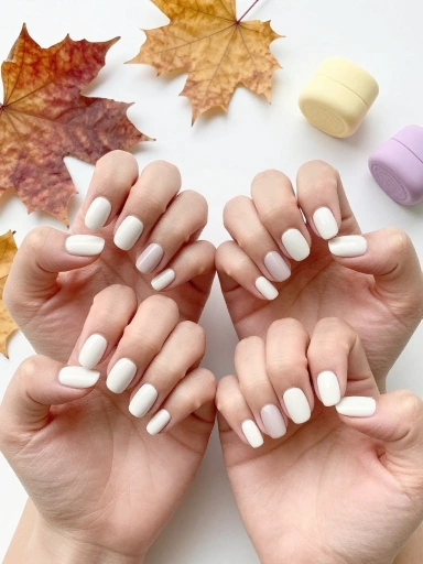 Seasonal Milky White Nails for Every Occasion