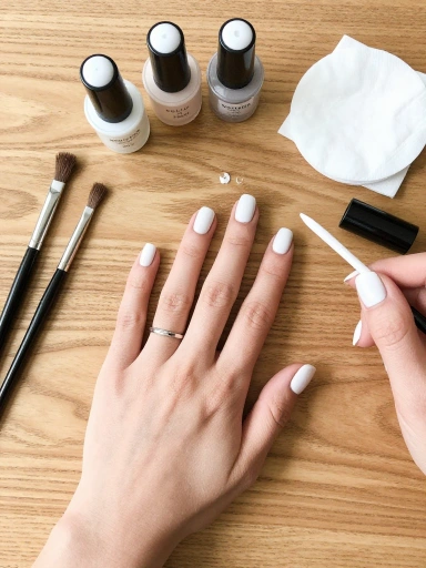 DIY Milky White Nails at Home