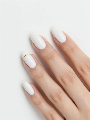 Minimalist Milky White Nail Designs