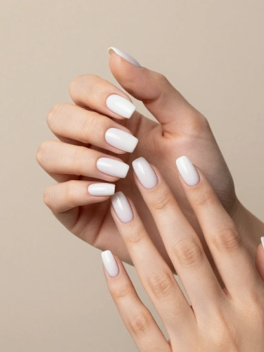 French Tip Designs with a Milky White Twist