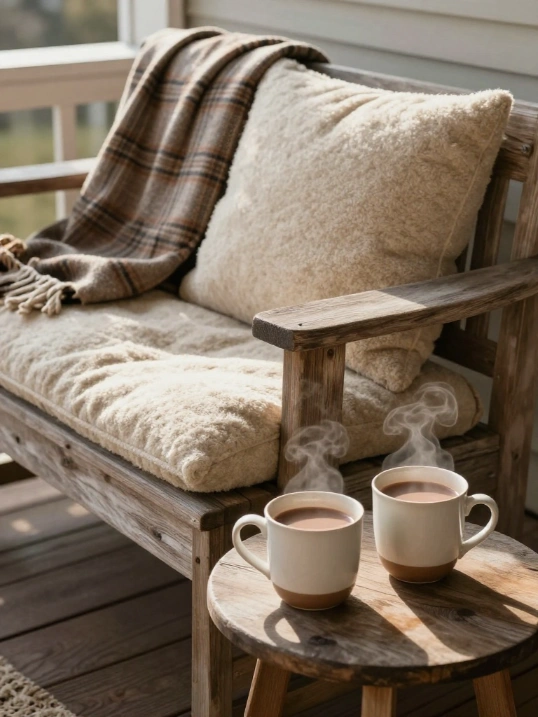 Cozy Seating Ideas for a Winter Front Porch