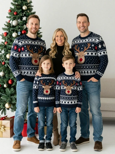 Matching Ugly Sweaters for Couples and Families