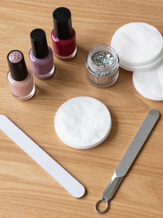 DIY Sparkly Winter Nails at Home