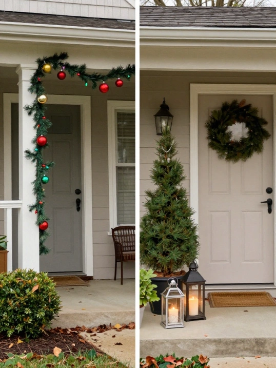 How to Transition Your Porch from Christmas to Winter