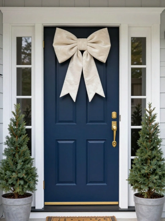 Elegant Winter Front Door Decorating Ideas