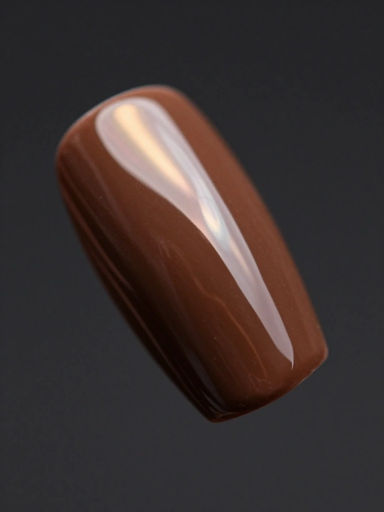 4. Chocolate Glazed Nails for a Luxurious Finish
