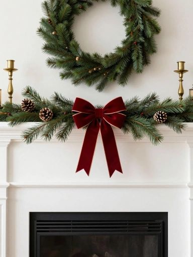 Elegant Christmas Mantel Styling Ideas