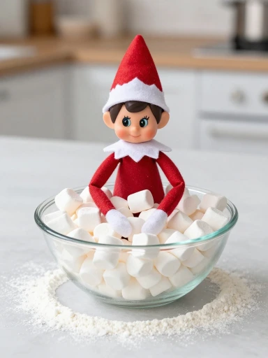 Easy Kitchen Elf on the Shelf Ideas