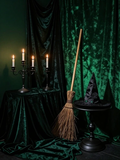 Elphaba-Inspired Emerald City Party Decor