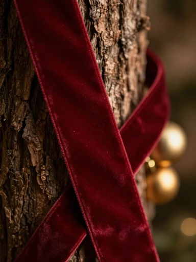 Velvet Ribbons for a Luxurious Christmas Tree