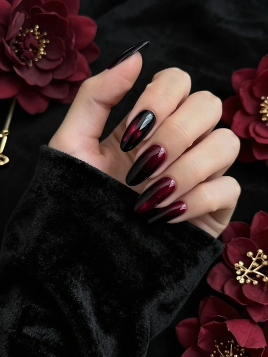 Black Cherry Nails for Maximum Drama