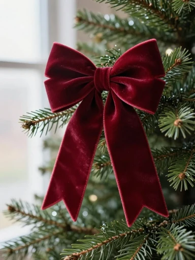 Velvet Ribbons and Bows That Elevate Your Tree